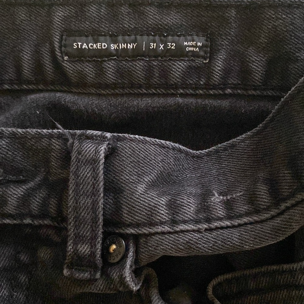 Men’s black pacsun ripped skinny jeans 31x32 - Picture 3 of 3